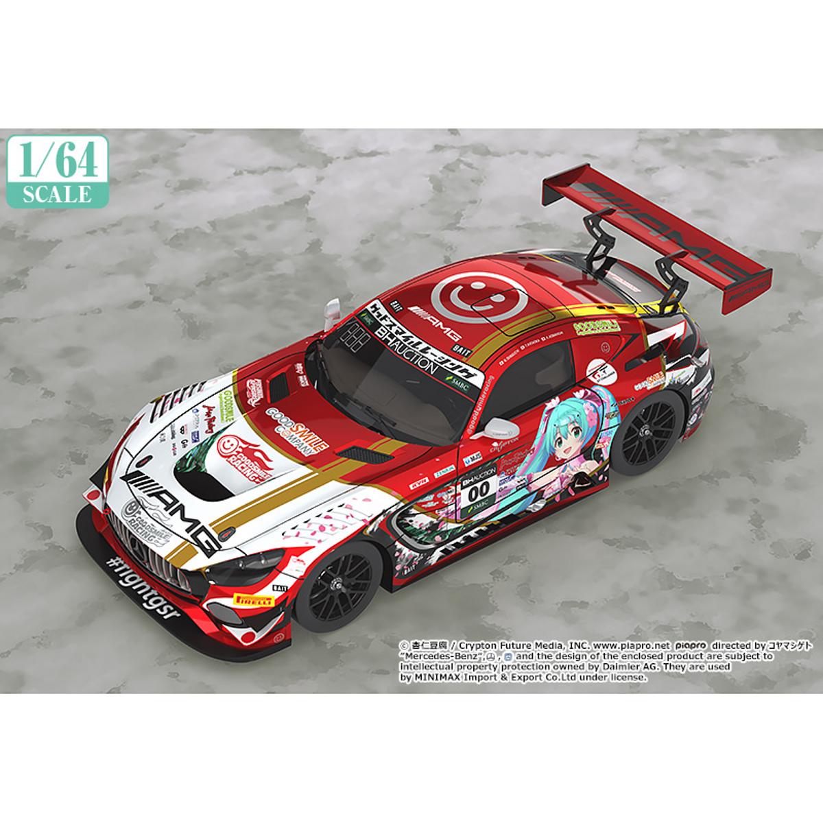 Multicolor 10 Hours Version Good Smile Racing Hatsune Miku GT Project: 1:64 Scale Mercedes-AMG Team Good Smile 2019 Suzuka Miniature Car